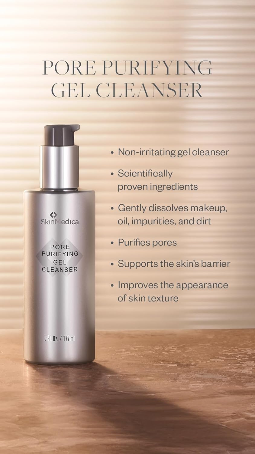 SkinMedica Pore Purifying Gel Cleanser - Clinically Proven Formula for Makeup Removal & Pore Purification, 6 Fl Oz