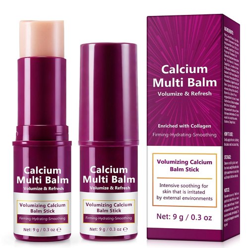 Acorn + Oak Calcium Multi Balm Stick 2 Pack - Collagen-Infused Eye & Face Balm for Deep Wrinkles | 0.6 Oz