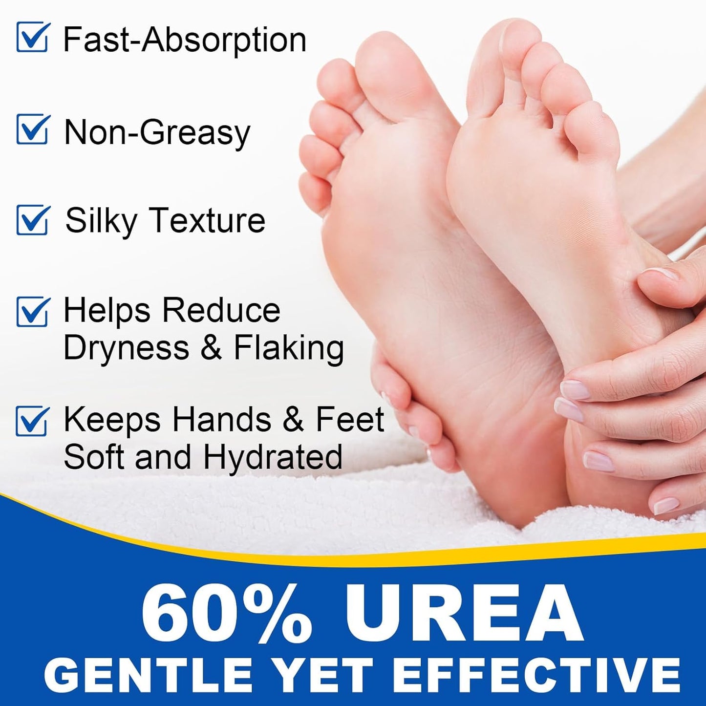 Skiennix 60% Urea Cream Stick - Maximum Strength Foot Cream with 2% Salicylic Acid | Softens Dry Cracked Heels