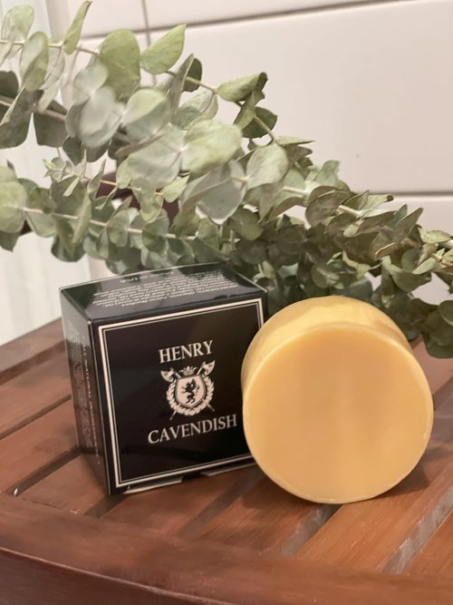 Henry Cavendish Himalaya Shaving Soap - All-Natural Shea Butter & Coconut Oil | 4 oz Long-Lasting Puck