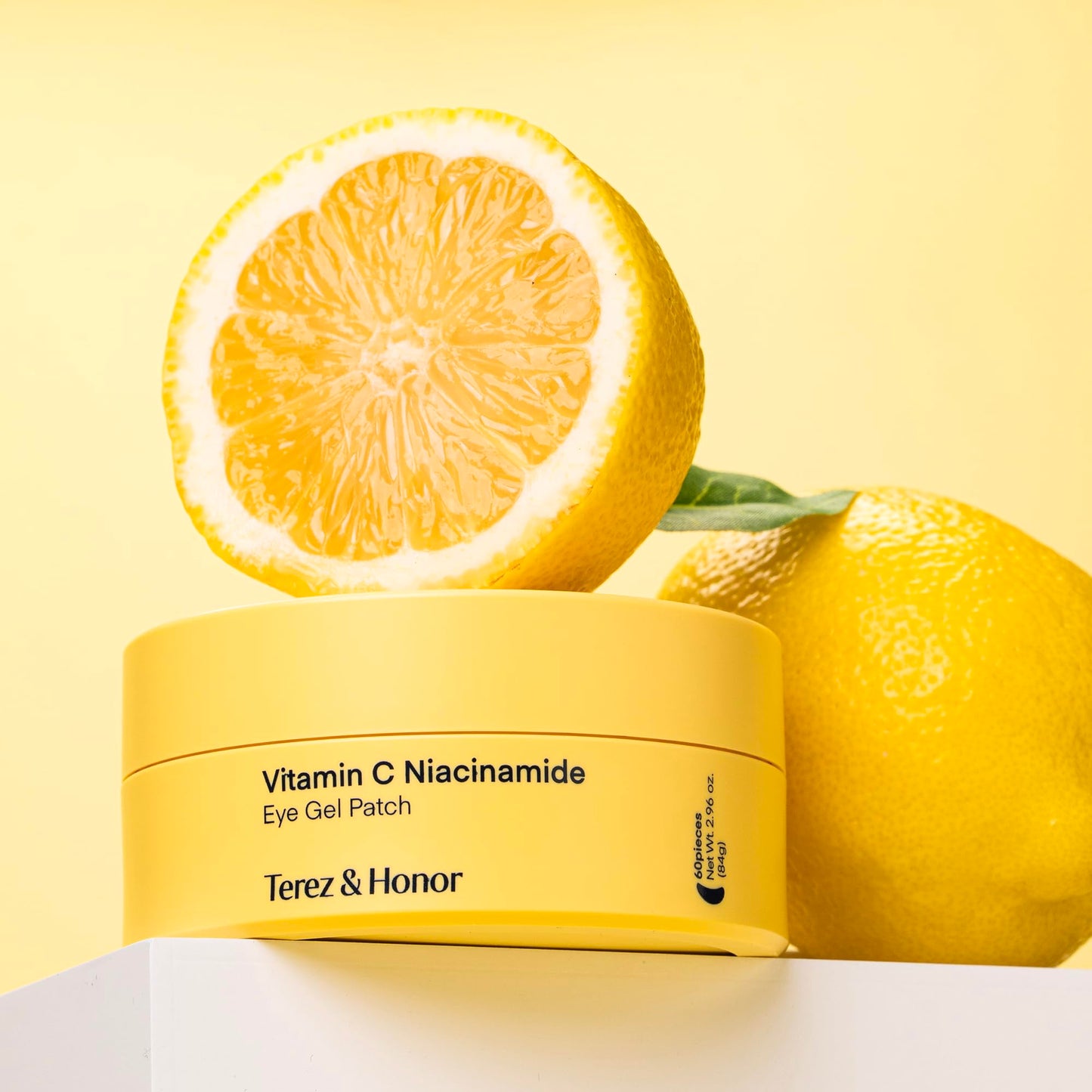 Terez & Honor Under Eye Patches for Dark Circles - 60 Korean Hydrogel Masks for Puffiness, Bags, Wrinkle with Caffeine, Hyaluronic Acid, Niacinamide - Undereye Hydrating & Cooling, Vegan, No Fragrance