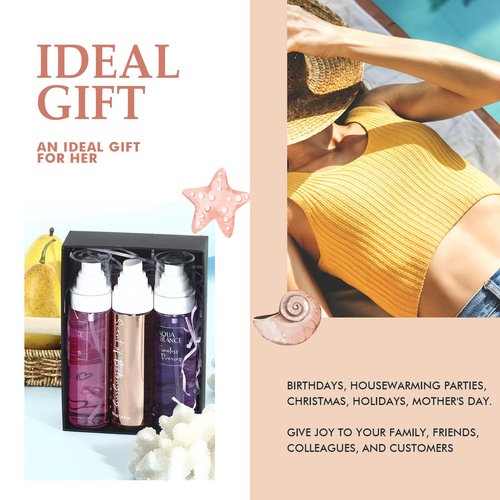 AQUA BLANCE Womens Body Spray, Fragrance Mist Gift Set, Body Spray for Women, Pack of 3, Each 3.4 Fl Oz, Total 10.2 Fl Oz, Dreams