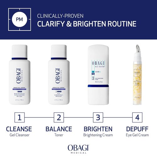 Obagi Medical Nu-Derm Clear Fx - Skin Brightening Cream with Arbutin, Vitamin C & Lactic Acid
