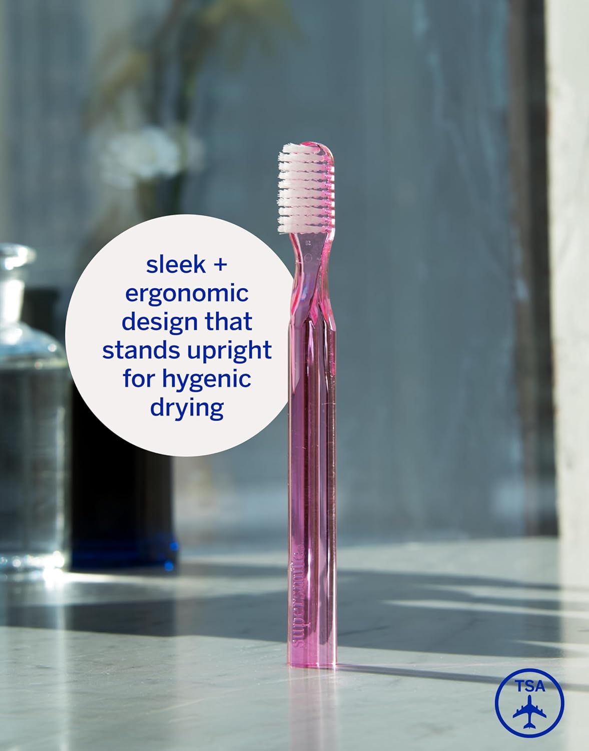 Supersmile 45° Patented Toothbrush - New Generation Design, Pink - 2 Count