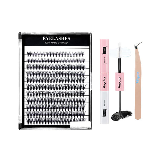 Vayator Large Tray 220 Cluster/Box Eyelashes 0.07 Thickness Eyelashes Individual Eyelash False Eyelashes Extension Eyelash 10D/20D/40D/50D Eyelash (20RR-10-16mm Mixed Lashes Kit)