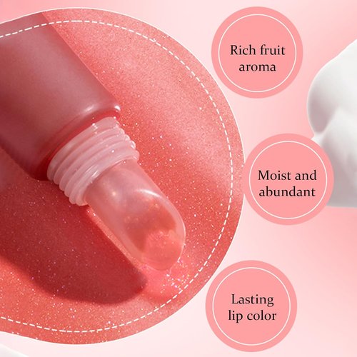 Juicy Lip Gloss - Hydrating Lip Plumper for Women & Girls | Tinted Cherry Lip Makeup