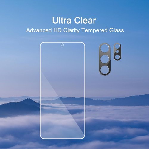 Ailun Glass Screen Protector for Galaxy S26 Ultra - 3-Pack + 2-Pack Camera Lens | Ultra Clear, Anti-Scratch, 0.25mm