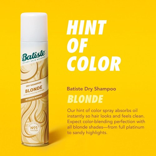 Batiste Dry Shampoo - Blonde Formula for Effortless Volume | 6.35oz Size
