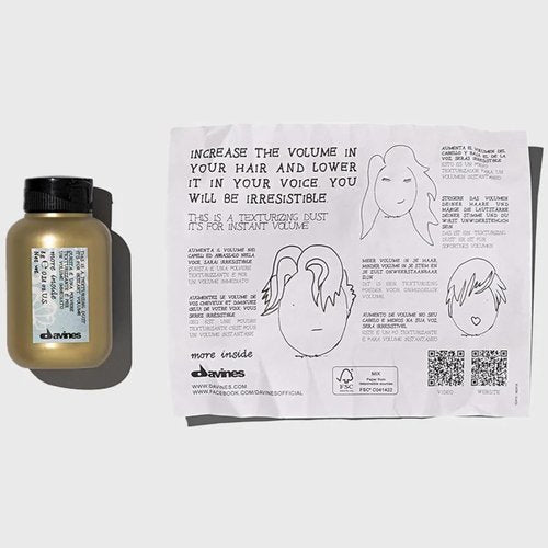 Davines Texturizing Dust Powder - Medium Hold Volume Powder for Root Lift & Matte Texture | 0.28 oz