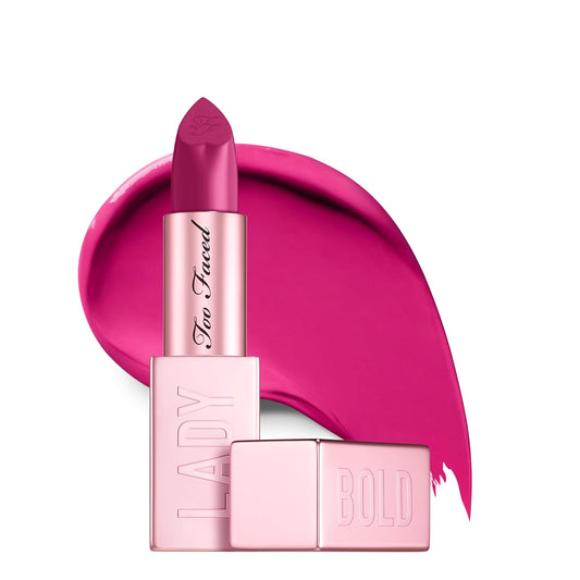 Too Faced Lady Bold Cream Lipstick - High-Impact Color, Lightweight & Vegan, 0.11 Ounce