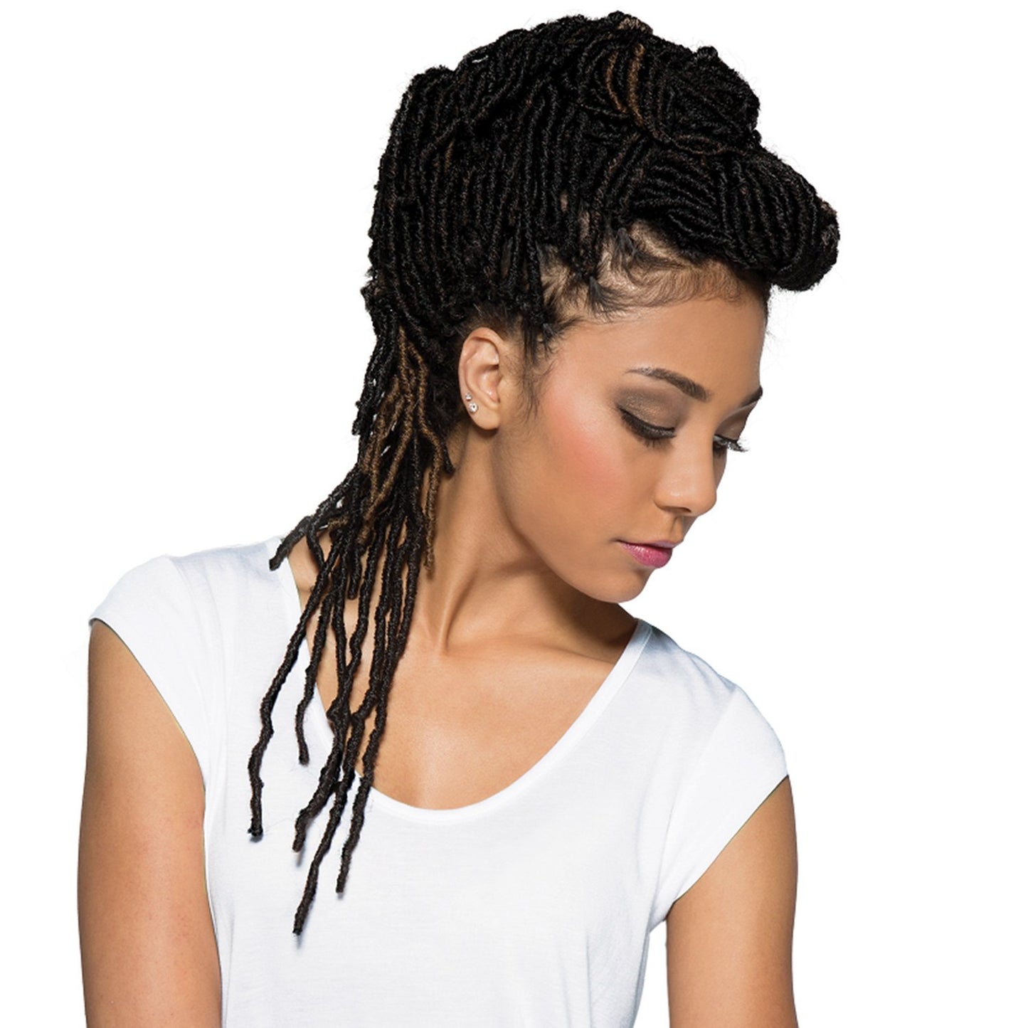 Bobbi Boss Synthetic Hair Crochet Braids African Roots Braid Collection Nu Locs 14" (4-PACK, BUG)