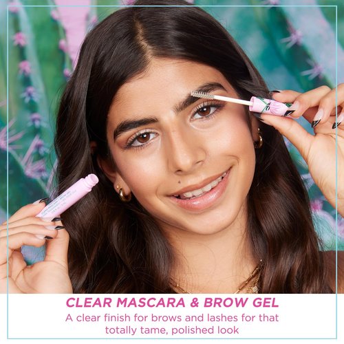 Petite 'n Pretty Clear Mascara & Brow Gel - Non-Toxic Dual Purpose Makeup for Kids & Teens - Featherlight Finish