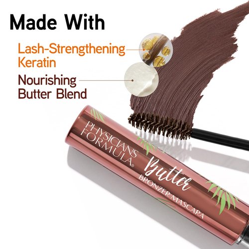 Physicians Formula Butter Bronzer Mascara - Keratin-Infused Nourishing Formula for Volume & Length - Bronze