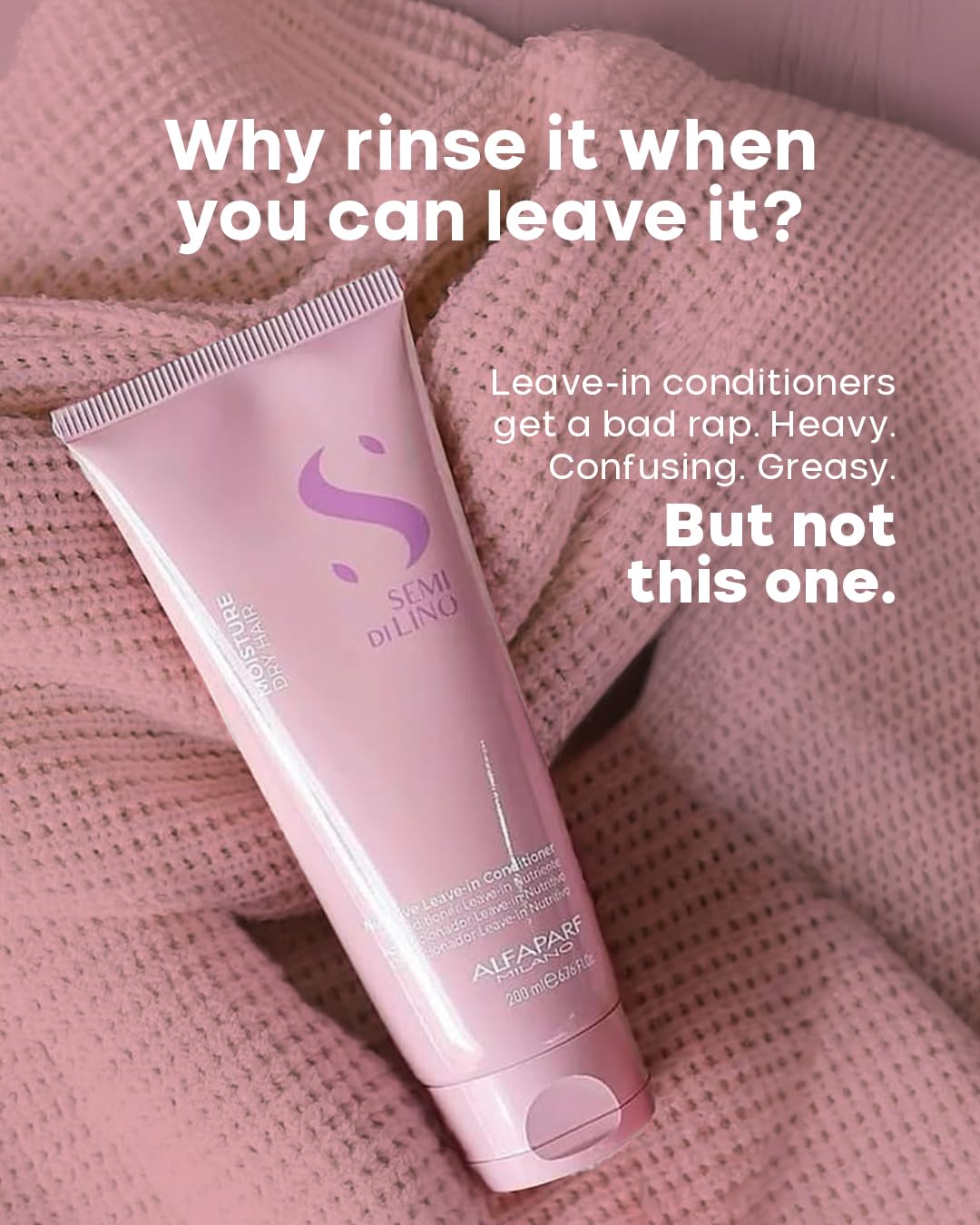 Alfaparf Milano Moisture Nutritive Leave-In Conditioner - Sulfate & Paraben Free for Dry Hair | Professional Salon Quality