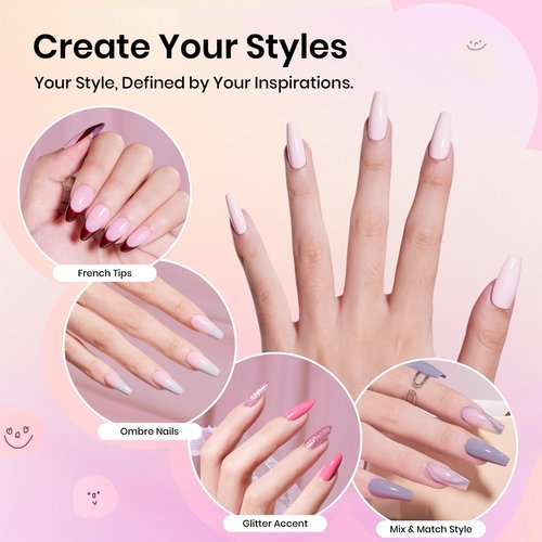 Beetles Stay Shining 23 Pcs Gel Nail Polish Kit with UV Light,, 12 Color Nail Manicure Studio Kit Cozy Elegance and Base Gel Glossy &Matte Top Coat Cuticle Oil & Nails Tools, DIY Salon-Quality at Home