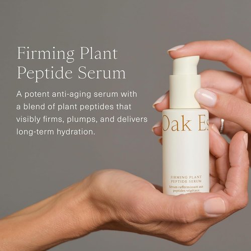 Oak Essentials Firming Plant Peptide Serum - Exosome-Infused Botanical Complex for Radiant Skin, 1 Fl Oz