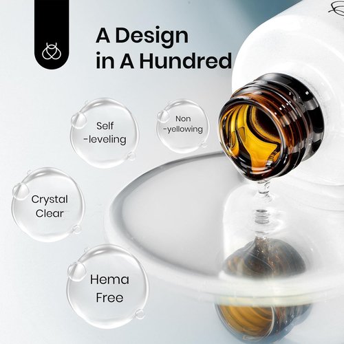 Beetles Blooming Gel Nail Polish HEMA Free, Blossom Gel Polish 1 Pcs 20ml with Nail Brush for Spreading Effect Marble Natural Stone Watercolor Floral Soak off U v DIY Nails Gifts for Women