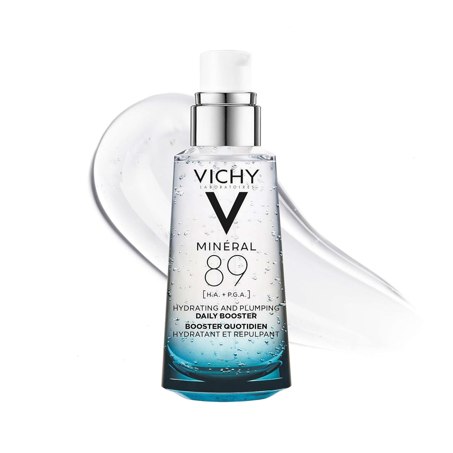 Vichy Mineral 89 Booster - Pure Hyaluronic Acid Serum for Hydration & Skin Barrier Repair | Lightweight & Oil-Free