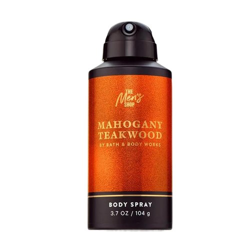 Bath & Body Works Body Spray for Men - Mahogany Teakwood Scent, Long-Lasting Masculine Fragrance, 8 oz