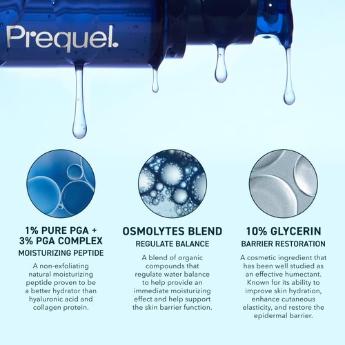 Prequel Skin Multi-Quench Hydration Serum - Intensive Moisturizing for Dry Skin, 1.7oz