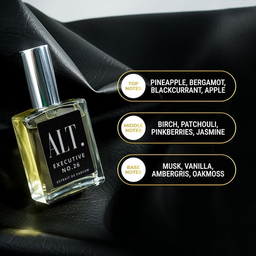 ALT. FRAGRANCES Executive No. 26 | Extrait de Parfum for Men - Long Lasting Woody Fruity Scent, 60ml