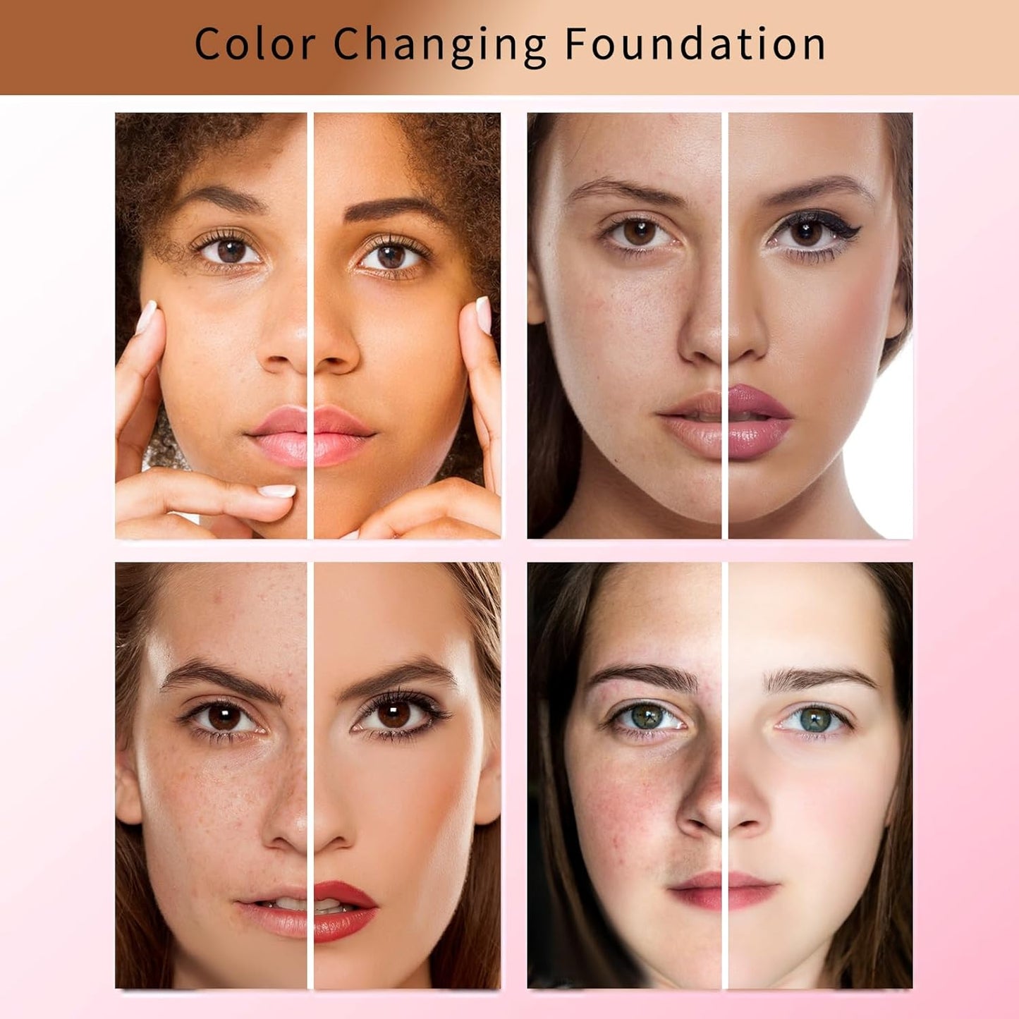 Skiennix Color Changing Foundation - Full Coverage for Even Skin Tone & Natural Look | SPF 15, 1.0 fl oz