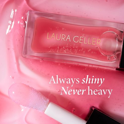 Laura Geller New York Lip Oil - Fine Shine Glossy Hydrating Formula in Rose Garden - Pink
