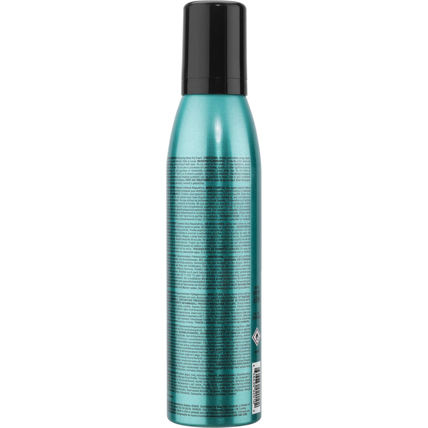 SexyHair Healthy Active Recovery Blow Dry Foam - Reduces Breakage by Up to 99% | Repairs All Hair Types