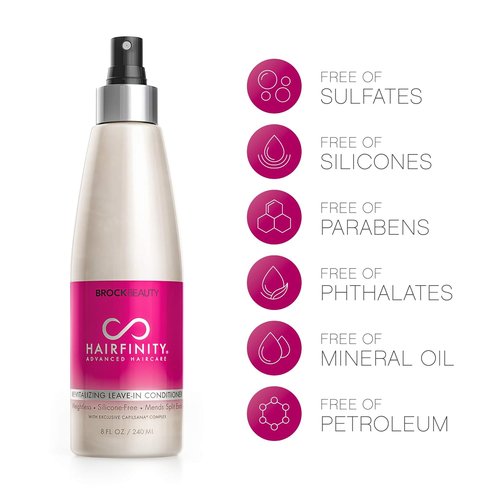 Hairfinity Revitalizing Leave-In Conditioner - Biotin Growth Treatment for Dry Hair - 8 oz