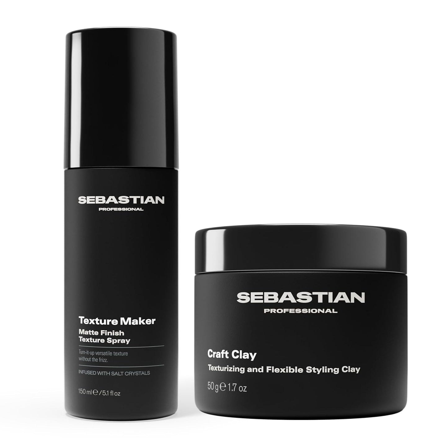 Sebastian Craft Clay - Remoldable Texturizing Hair Clay for Effortless Style | 2.5 oz