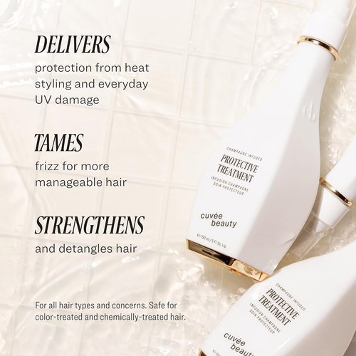 **CUVÉE BEAUTY Cuvee Protective Hair Treatment Spray - 5 fl oz - Heat & UV Protection with Champagne & Ceramides**