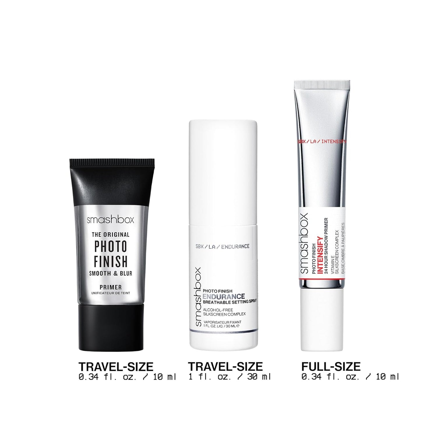 Smashbox On-Set Essentials | Prime and Set Makeup Trio Gift Set with Primers and Setting Spray