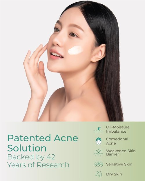 Fusiderm-T Derma Trouble Balancing Cream - Lightweight Acne Moisturizer | 1.7 fl oz Hydrating Formula
