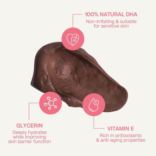 BALI BODY Deep Violet Self Tanner - Fast-Acting, Weightless Mousse for Natural Bronze | Hydrating, No-Transfer Formula