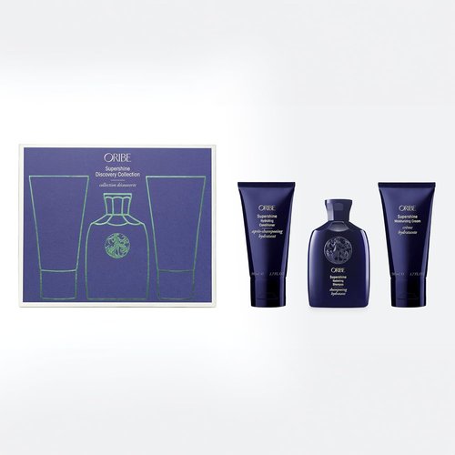Oribe Supershine Discovery Hair Set - Travel Size Hydrating Shampoo & Conditioner Duo - Softens, Adds Shine & Smooths Frizz