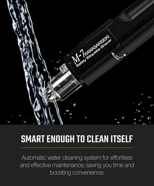 M-7 Nose Hair Trimmer – Multifunctional Nose, Ears and Eyebrows Hair Trimmer for Men with Nickel Sterilized Coating and Self-Cleaning Water Resistant Design – Travel Pouch Included