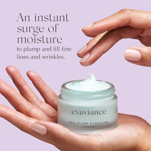 Exuviance Pro-Plump Hydrating Cream - Anti-Aging Moisturizer with Hyaluronic Acid & Peptide Complex | 1.6 oz