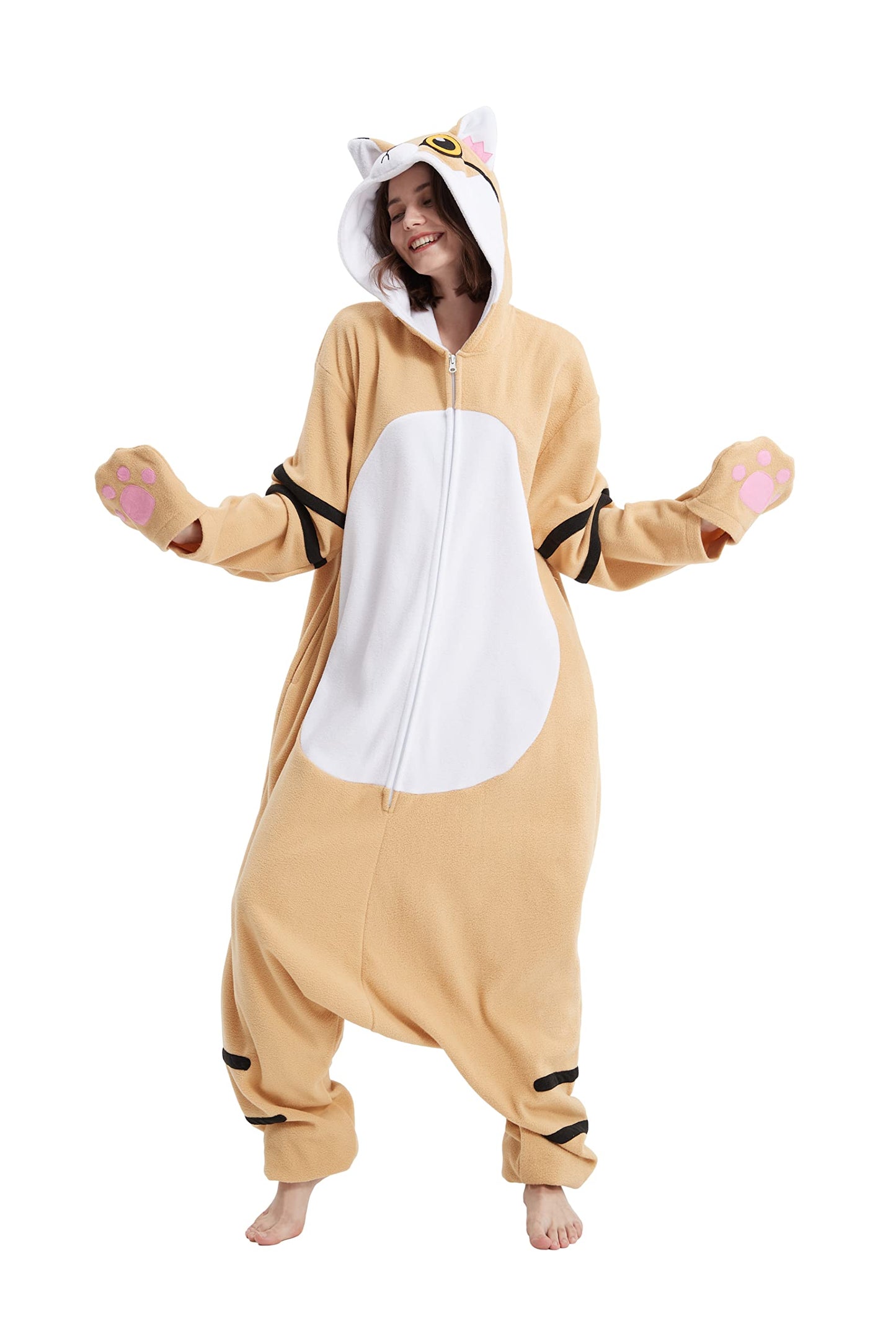 Unisex Adult Sand Cat Halloween Costume Halloween Christmas Onesie Cosplay Pajamas Small