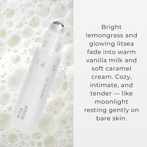 Cozy Milk Perfume Oil Roll-On | Unisex Gourmand Fragrance with Caramel & Tonka Bean | Vegan & Alcohol-Free (10ml)