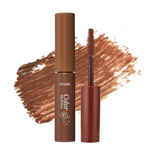 ETUDE Color My Brows Brow Mascara - 3D Natural Coloring & Moisturizing Formula | Red Brown (0.152 Fl Oz)