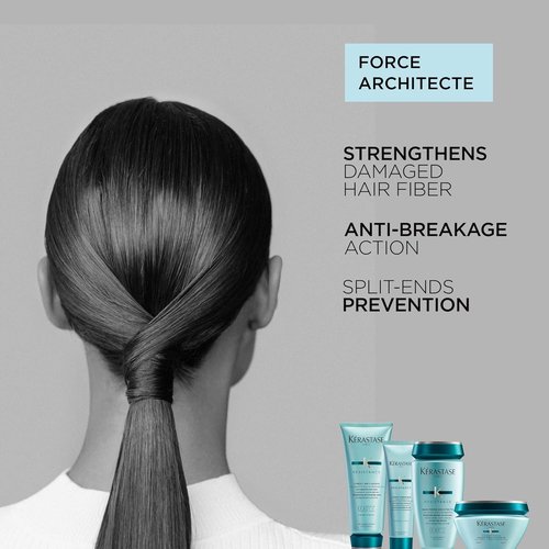 Kerastase Resistance Force Architecte Shampoo - Reconstructing Formula for Weak, Damaged Hair | Pro-Keratine Complex