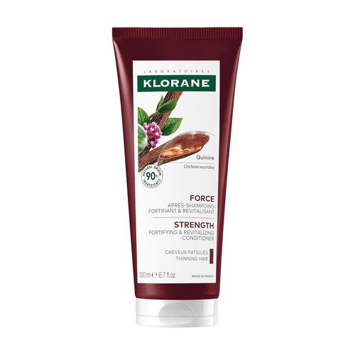 Klorane Strengthening Conditioner with Quinine - Thicker, Stronger Hair for Men & Women - Vegan & Dermatologist-Tested - 6.7 fl. oz.