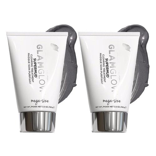 Glamglow SUPERMUD Instant Clearing Treatment Face Mask - Acne-Prone Skin Solution | Activated Charcoal, BHA & AHAs