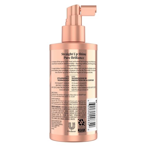 Nexxus Sleek Polish Hair Heat Protectant Spray - Anti-Humidity Formula | 8 oz