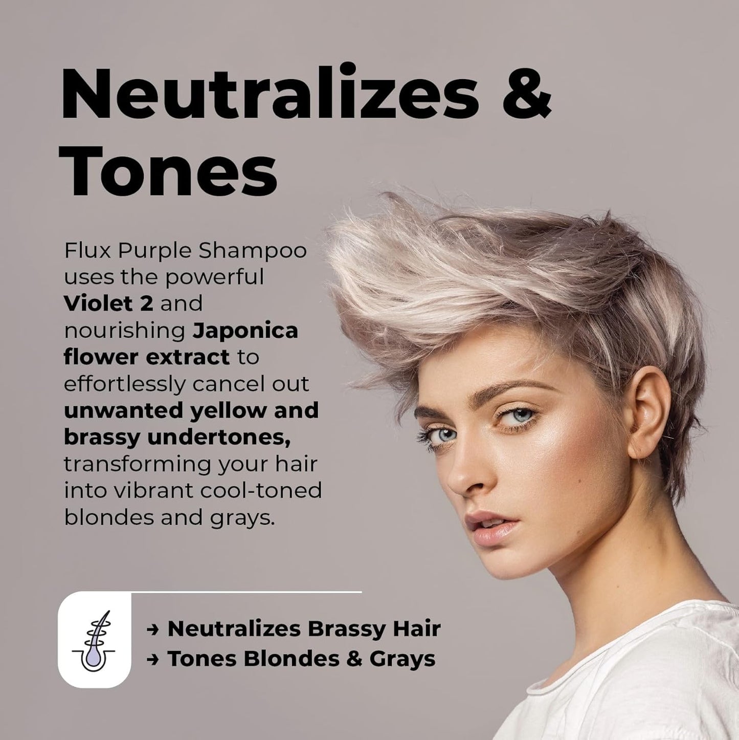 Skiennix Purple Shampoo for Blonde Hair - Sulfate-Free Toning for Blondes & Highlights | 17 fl oz