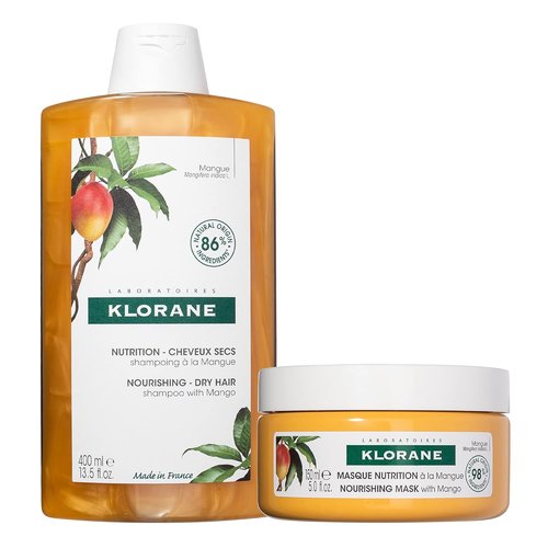 Klorane Nourishing Shampoo - Mango Butter Infused for Deep Hydration | 13.5 oz