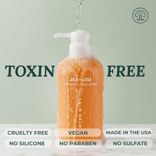 JES+LOU Hydrating Conditioner - Sulfate Free, Paraben Free Formula for Dry Hair Repair | 10 oz