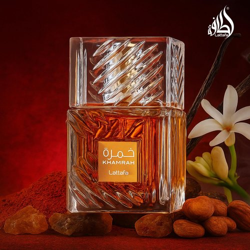 Lattafa Khamrah Eau de Parfum - Long-Lasting Vanilla & Warm Spicy Fragrance for Unisex | 3.40 Ounce / 100 ml