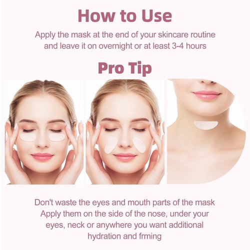 Duoffanny Bio-Collagen Real Deep Mask, 5,120,000 PPB Hydrating Overnight Hydrogel Mask 234 Da Deep Collagen Face Mask,34g x 4ea