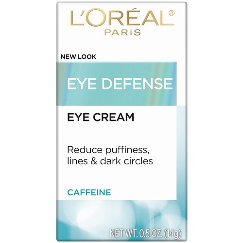 L'Oreal Paris Eye Defense Cream - Caffeine & Hyaluronic Acid for Bright Eyes | 0.5 oz